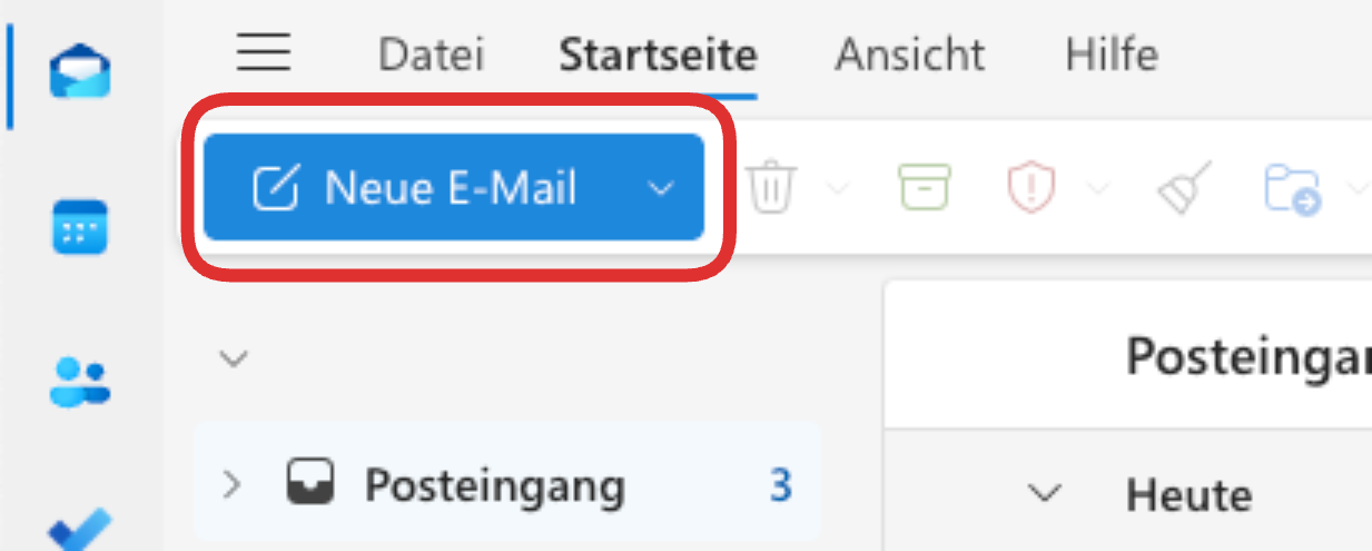 Eine neue E-Mail erstellen